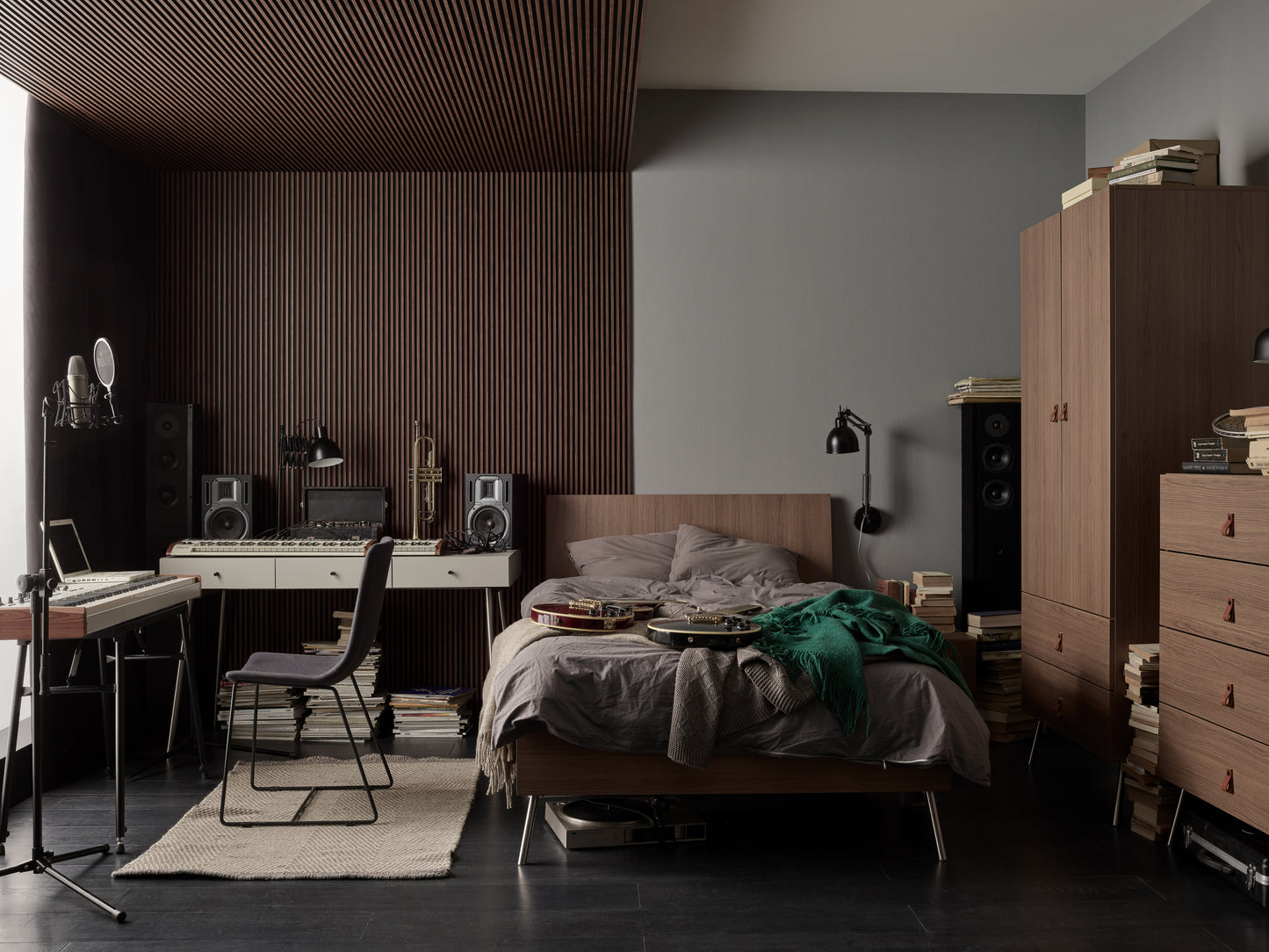 Panou riflaj Vox Linerio XS-Line Mocca 265 x 30.7 x 0.6 cm