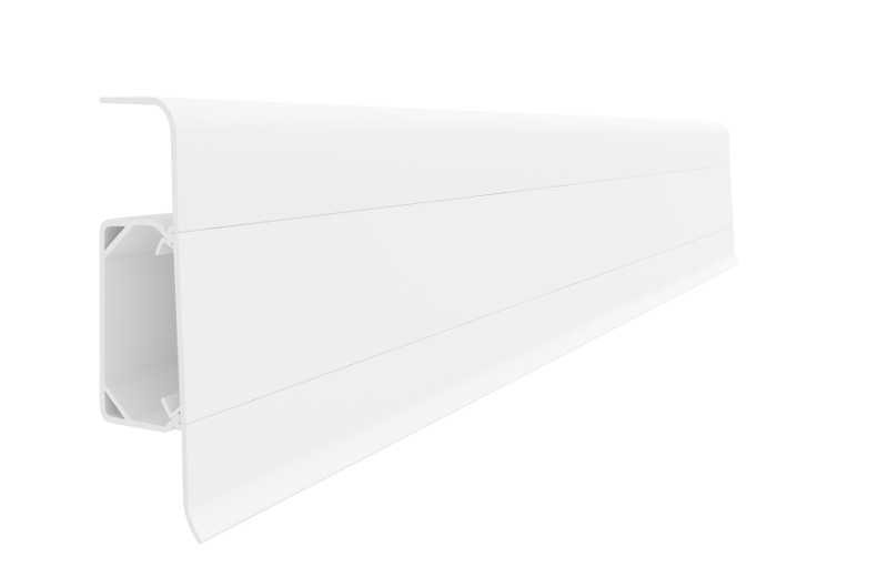 Plintă PVC Vilo Esquero 601 Alb 250 x 2,2 x 6,66 cm