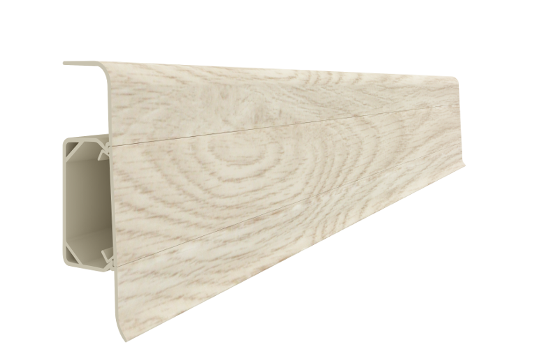 Plintă PVC Vilo Esquero 604 Platan Bianco 250 x 2,2 x 6,66 cm