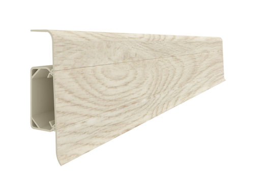 Plintă PVC Vilo Esquero 604 Platan Bianco 250 x 2,2 x 6,66 cm