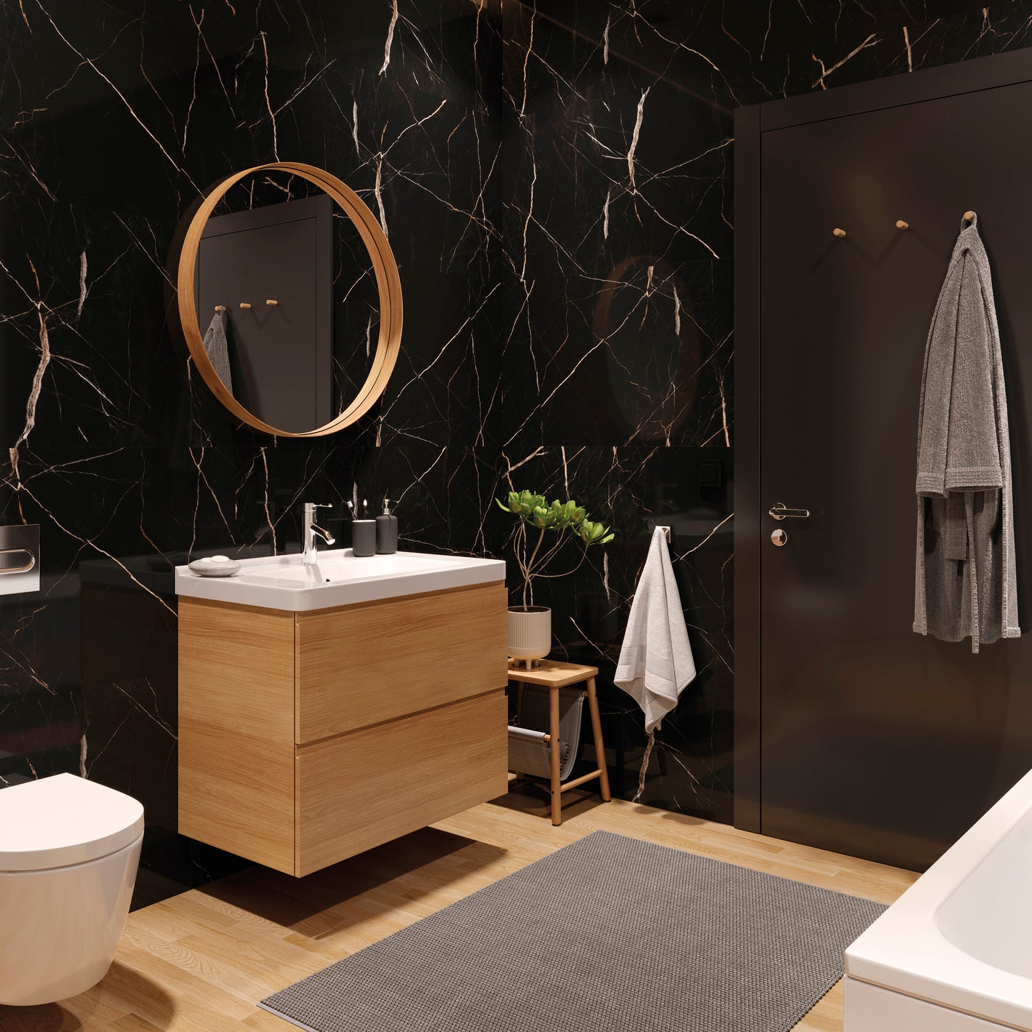 Panou de perete SPC Vilo Calacatta Black