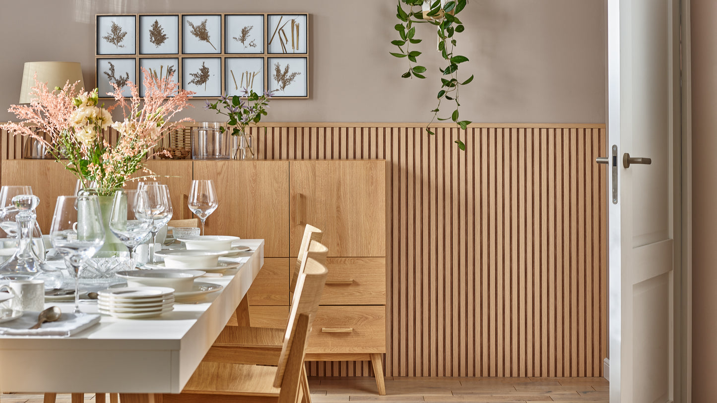 Panou riflaj Vox Linerio M-Line Natural 265 x 12.2 x 1.2 cm