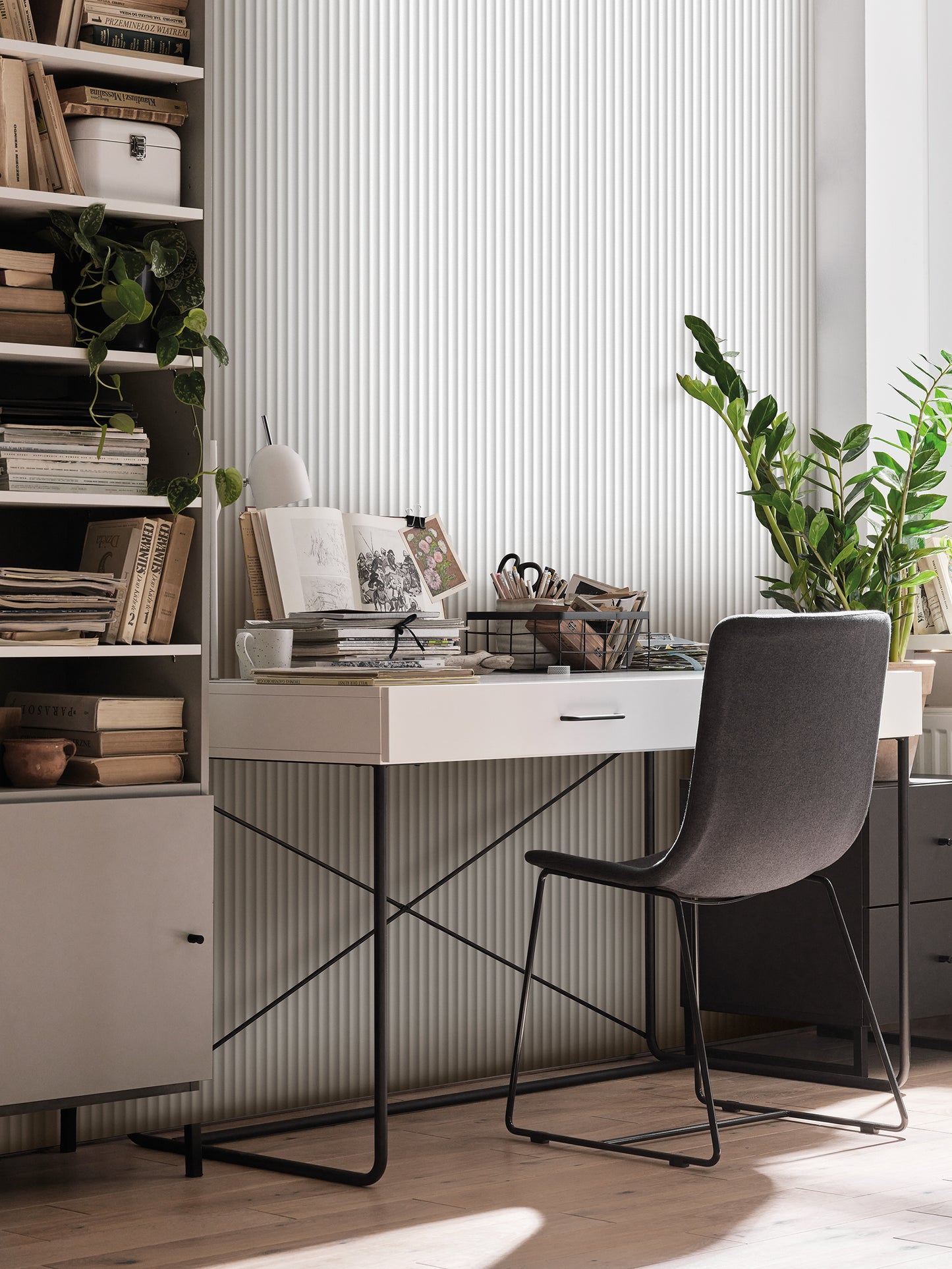 Panou riflaj Vox Linerio XS-Line Wave alb 265 x 30.4 x 0.9 cm